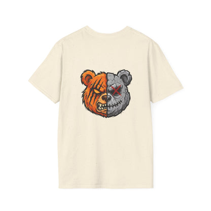 Dual Soul Bear Oversized Graphic Tee | Front & Back Print | Premium Streetwear