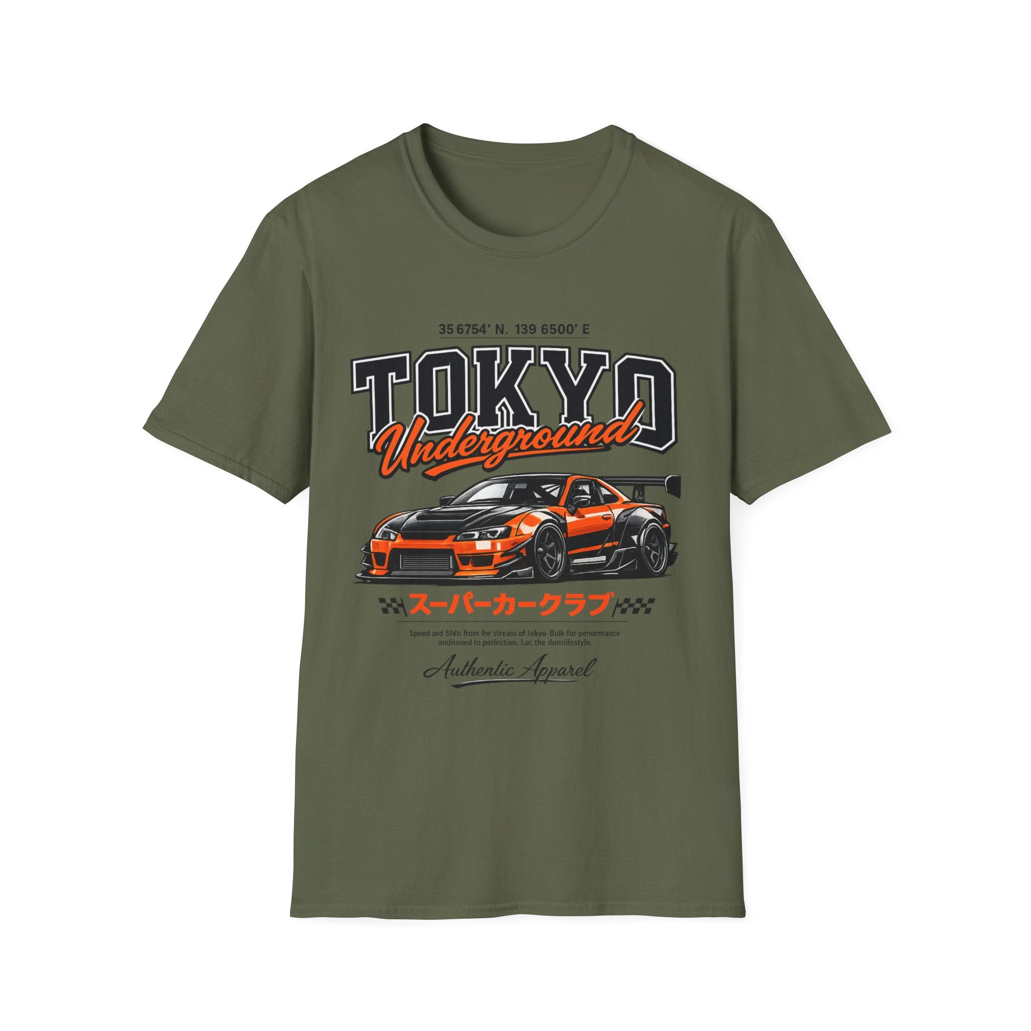 Tokyo Underground Super Car Club Tee | Front & Back Print | Premium JDM Streetwear