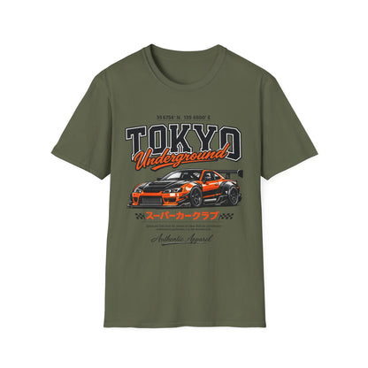 Tokyo Underground Super Car Club Tee | Front & Back Print | Premium JDM Streetwear